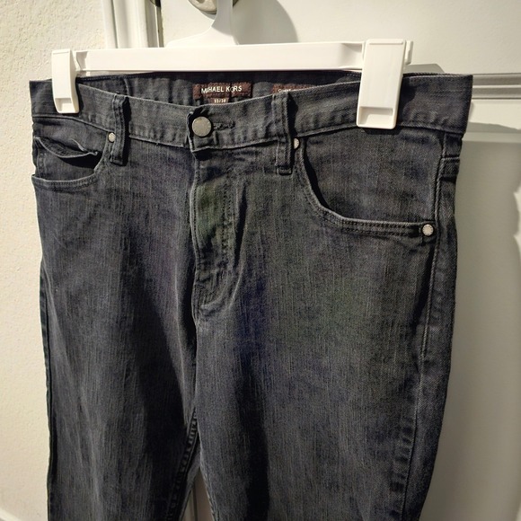 MICHAEL KORS Grant Classic Fit Men's Jeans 33x30 Charcoal Black Denim - Picture 2 of 8